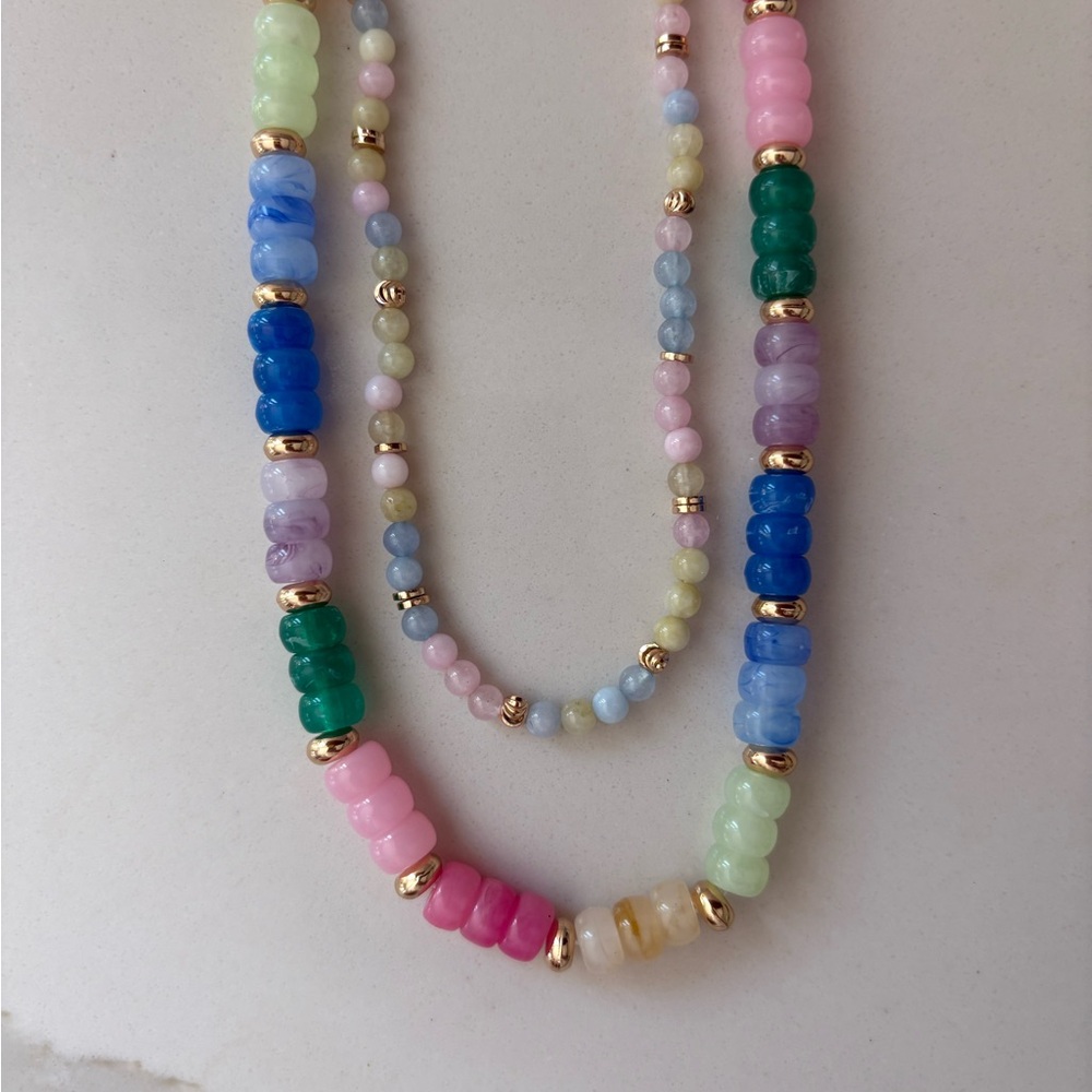 Colorful Beaded Necklace Set